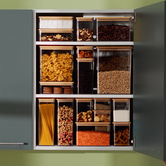 Boîte de conservation carrée couvercle bambou, 0,5l Eske