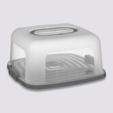 Boîte à gateau carré 33x36cm, plastique 