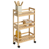 Desserte 3 niveaux petit modèle, bambou Linha