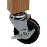 Ilot 2 tiroirs/2 niveaux, bambou Linha