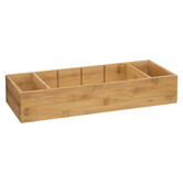 Organiseur modulable 3 bacs, 38x15cm Tidy smart bambou