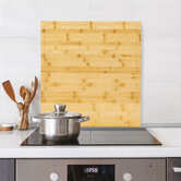 Cache plaque 52x58 cm Bambou