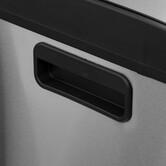 Poubelle de tri sélectif à pédales métal 2x30l, inox Ariane