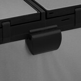 Poubelle de tri sélectif à pédales métal 2x30l, inox Ariane