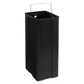 Poubelle de tri sélectif à pédales métal 2x30l, inox Ariane