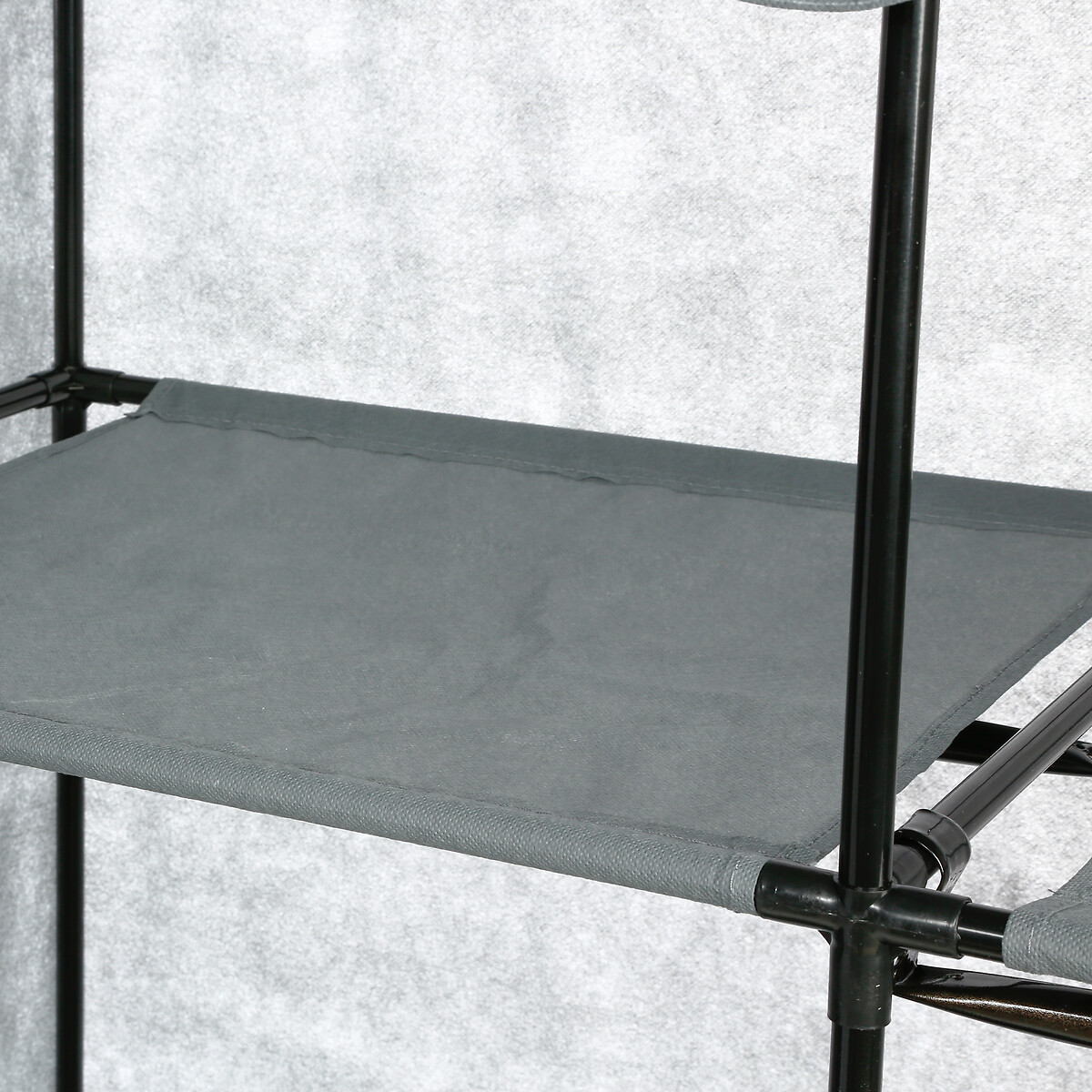 Armoire 2 penderies, gris