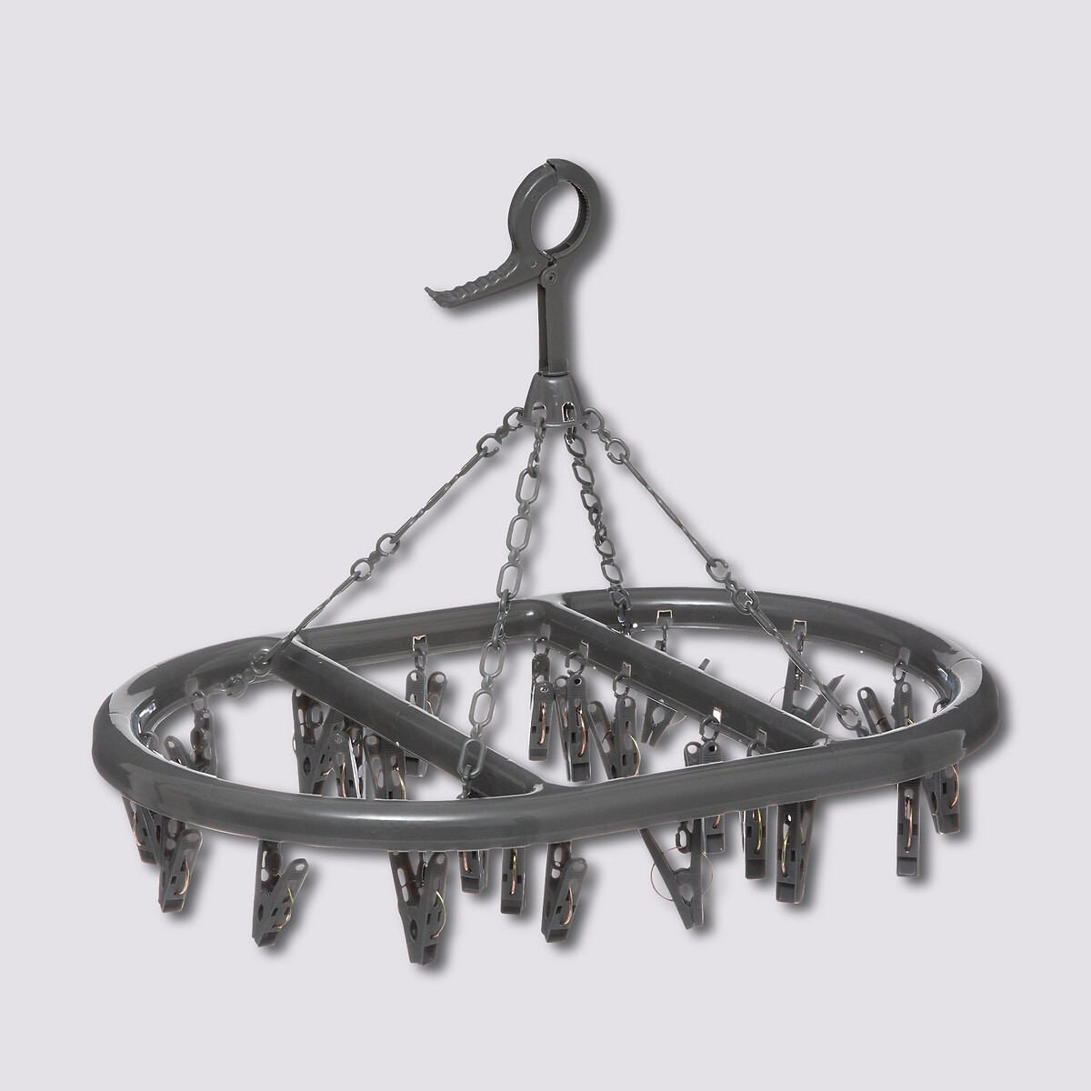 Séchoir à accrocher oval, 24 pinces 