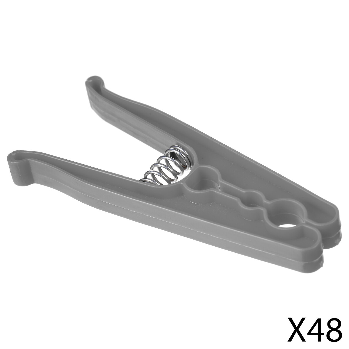 Lot de 48 pinces à linge, noir 