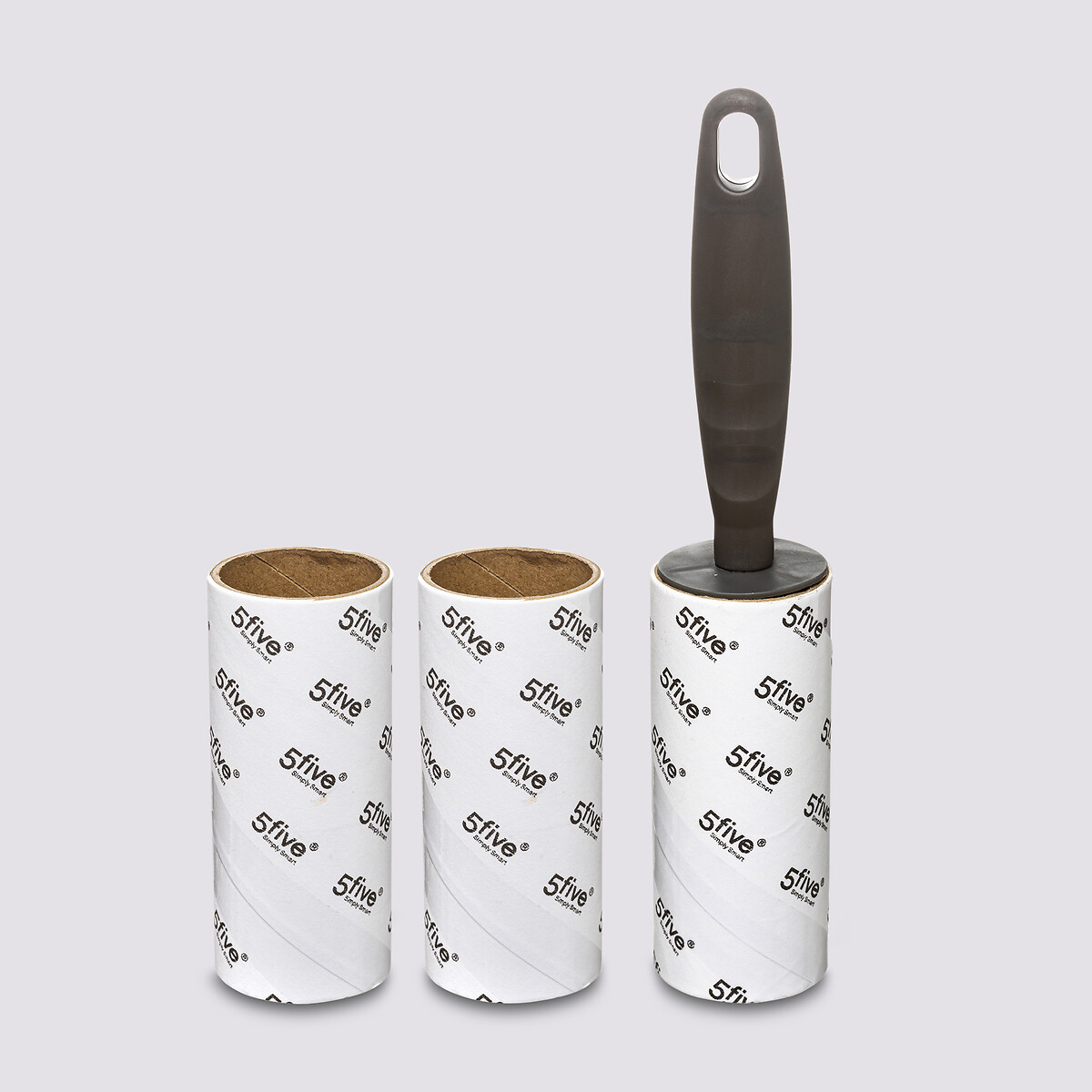 Brosse à vêtements 2 recharges, gris 