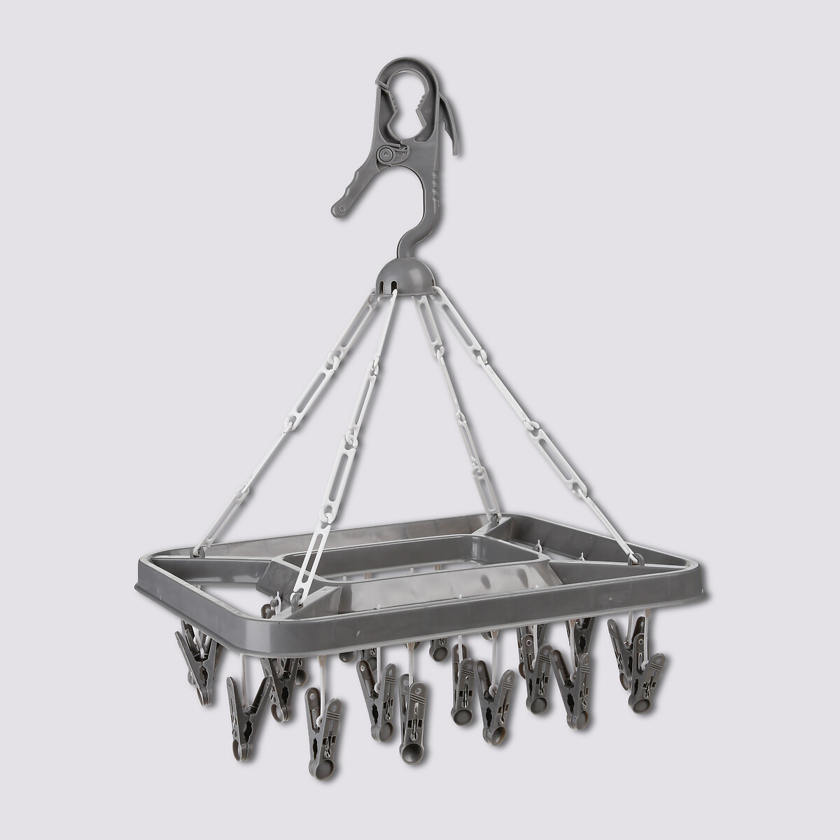 Séchoir à accrocher rectangle, 26 pinces 