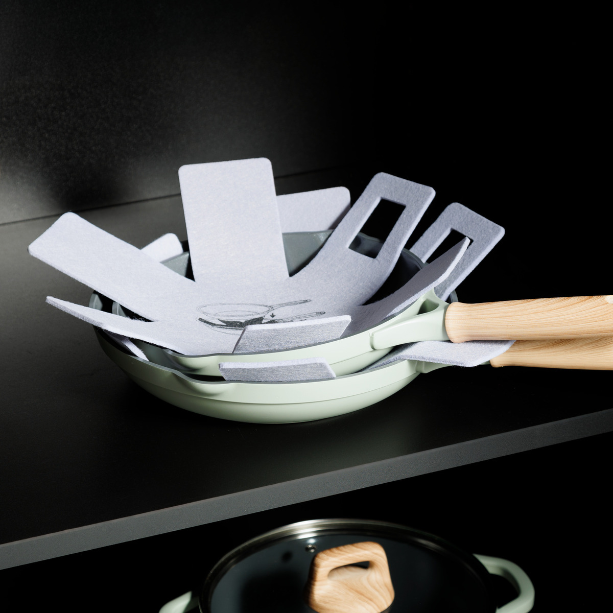 2 protections anti-rayures, gris/rouge