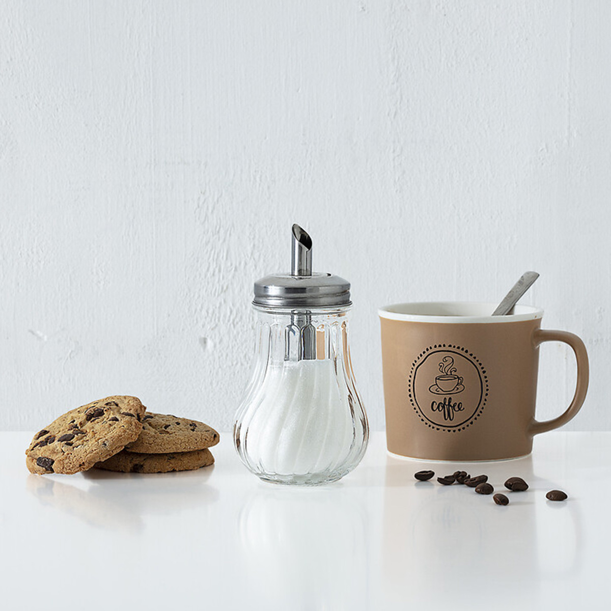 Sucrier en verre couvercle inox 0,18l Ancien prix : 1,5€