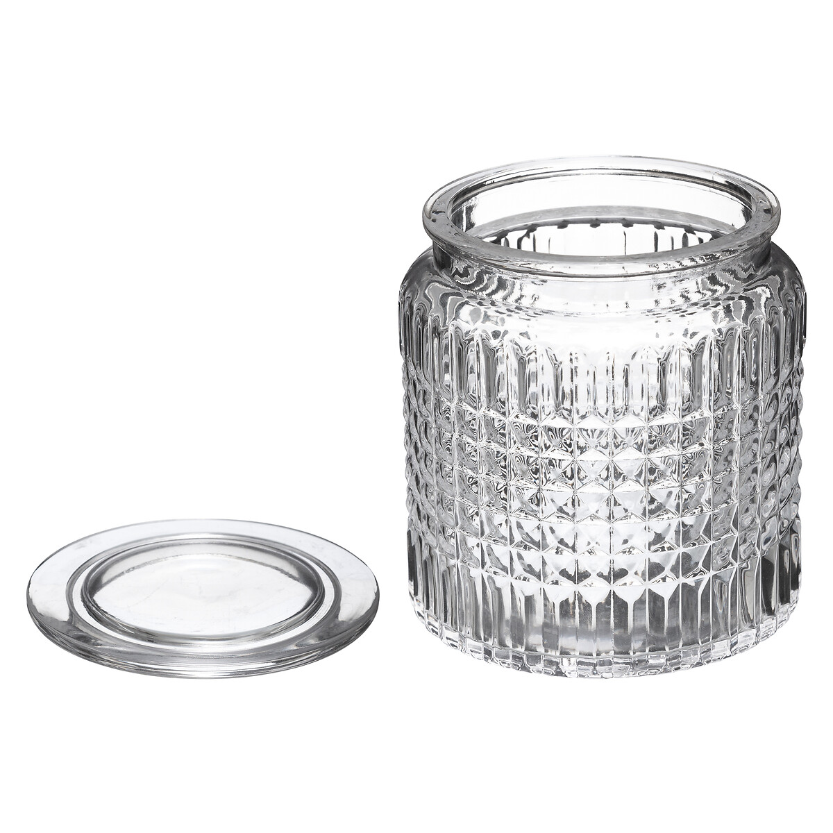 Pot à cotons, verre Precious