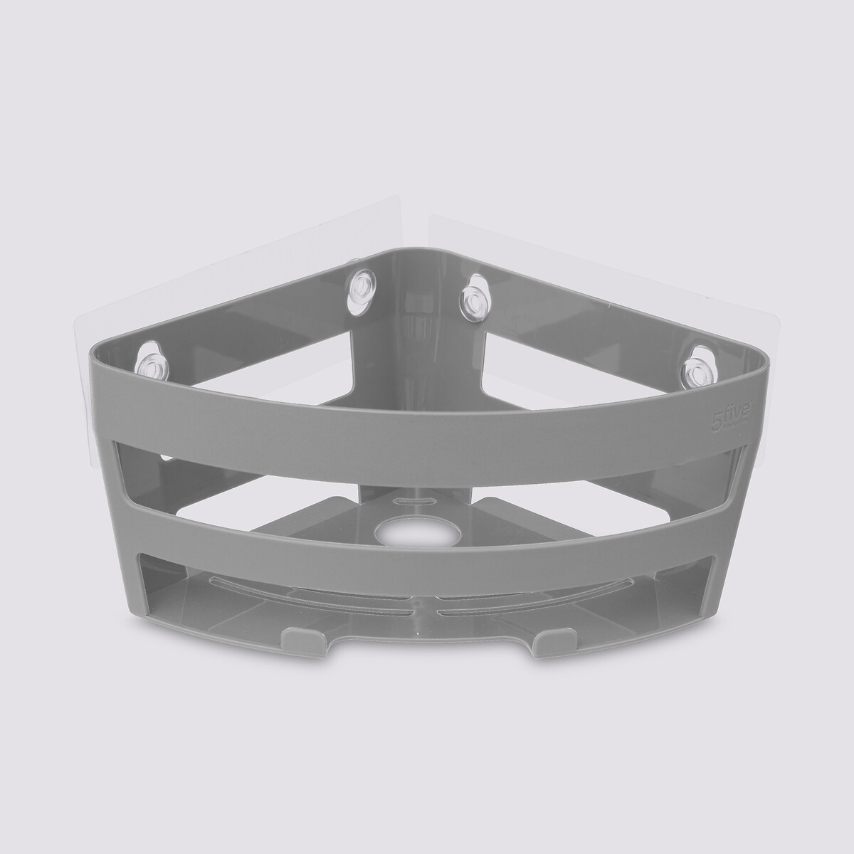 Étagère d'angle à ventouses, gris Bath'n store