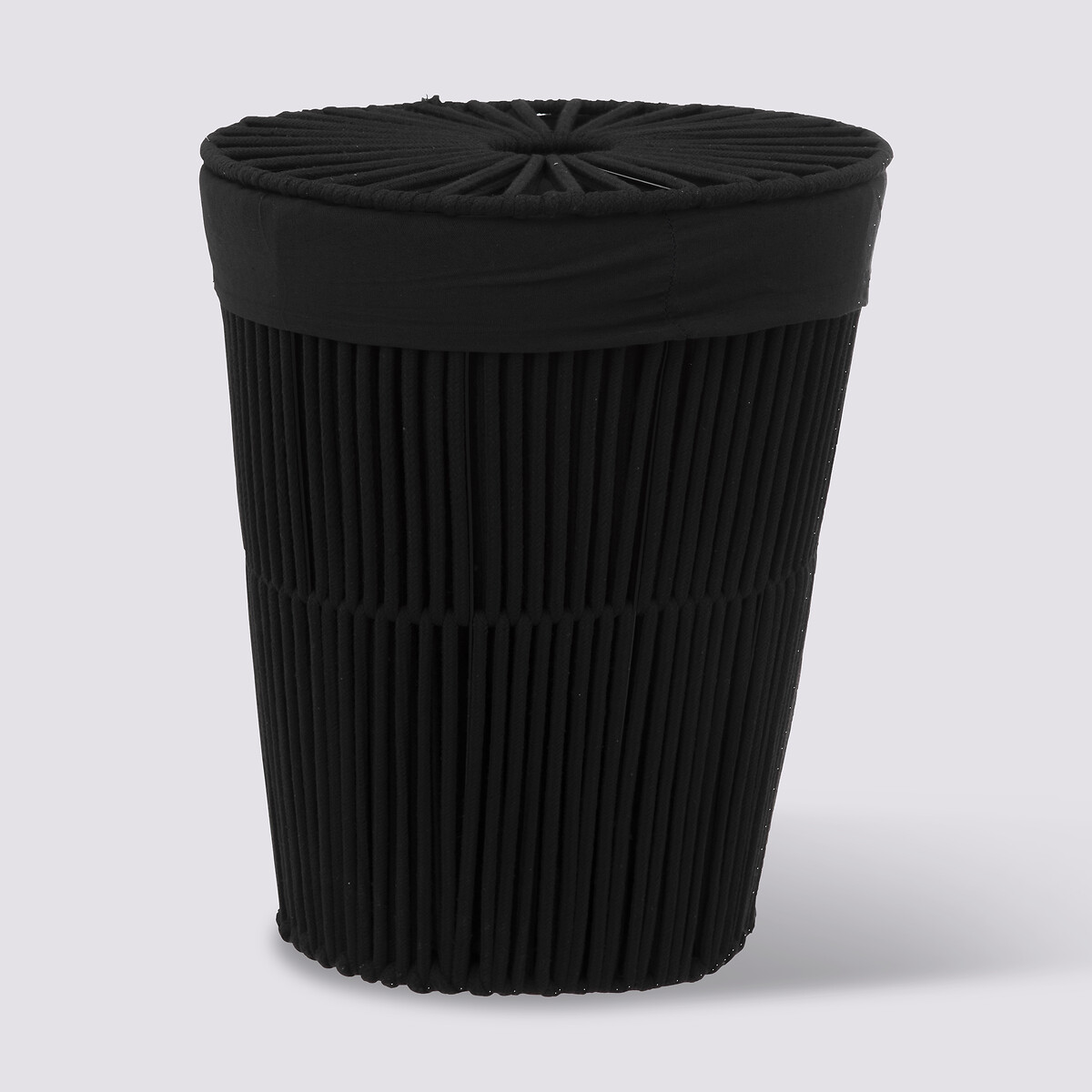 Panier à linge double 40l, noir Manille