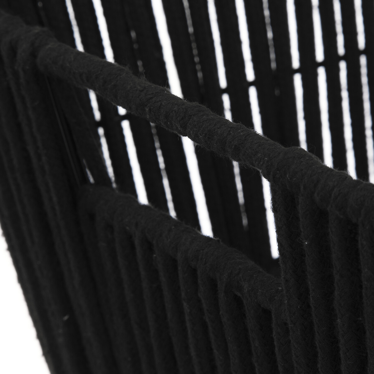 Panier tissu 31x15cm, noir Manille