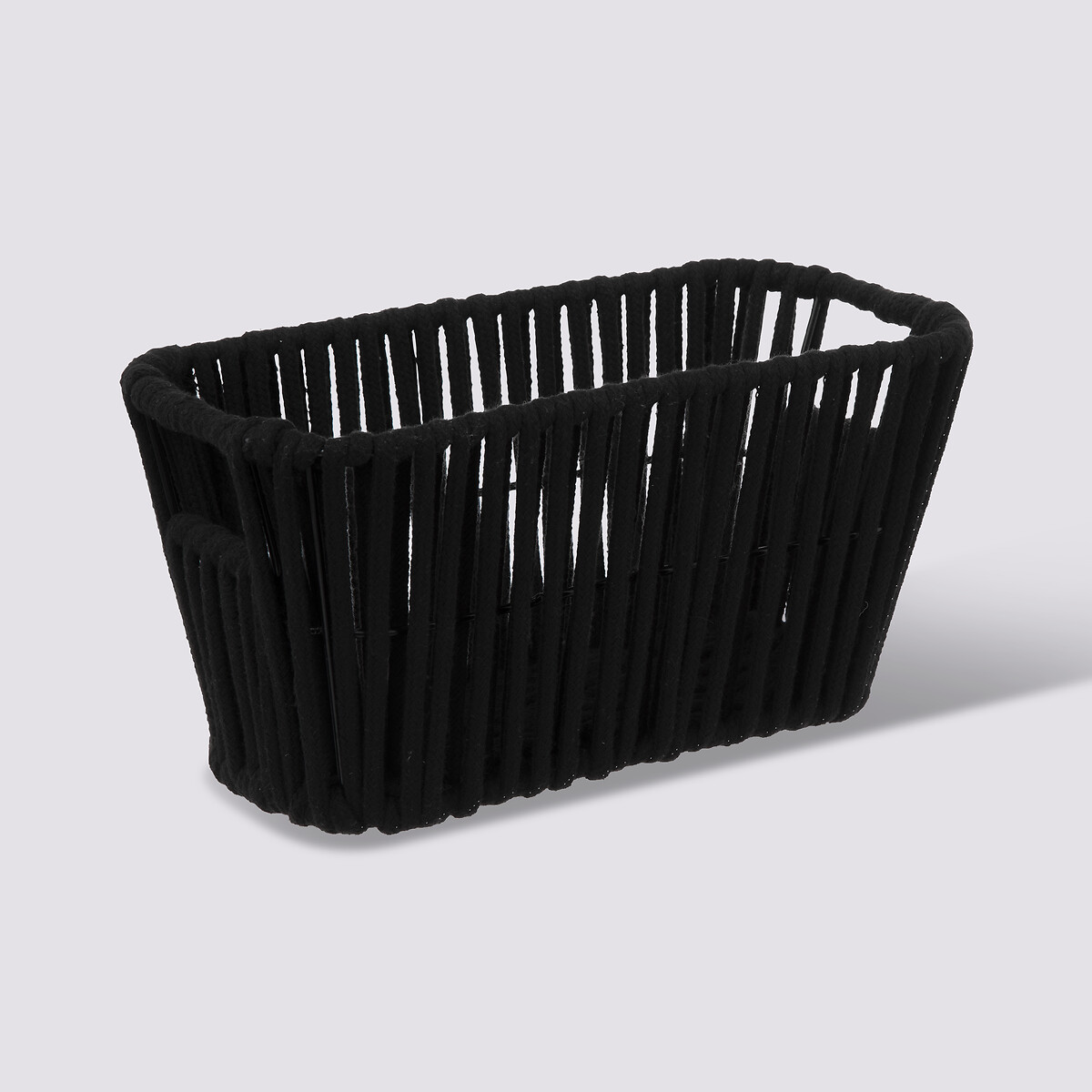 Panier tissu 15x31 cm, noir Manille