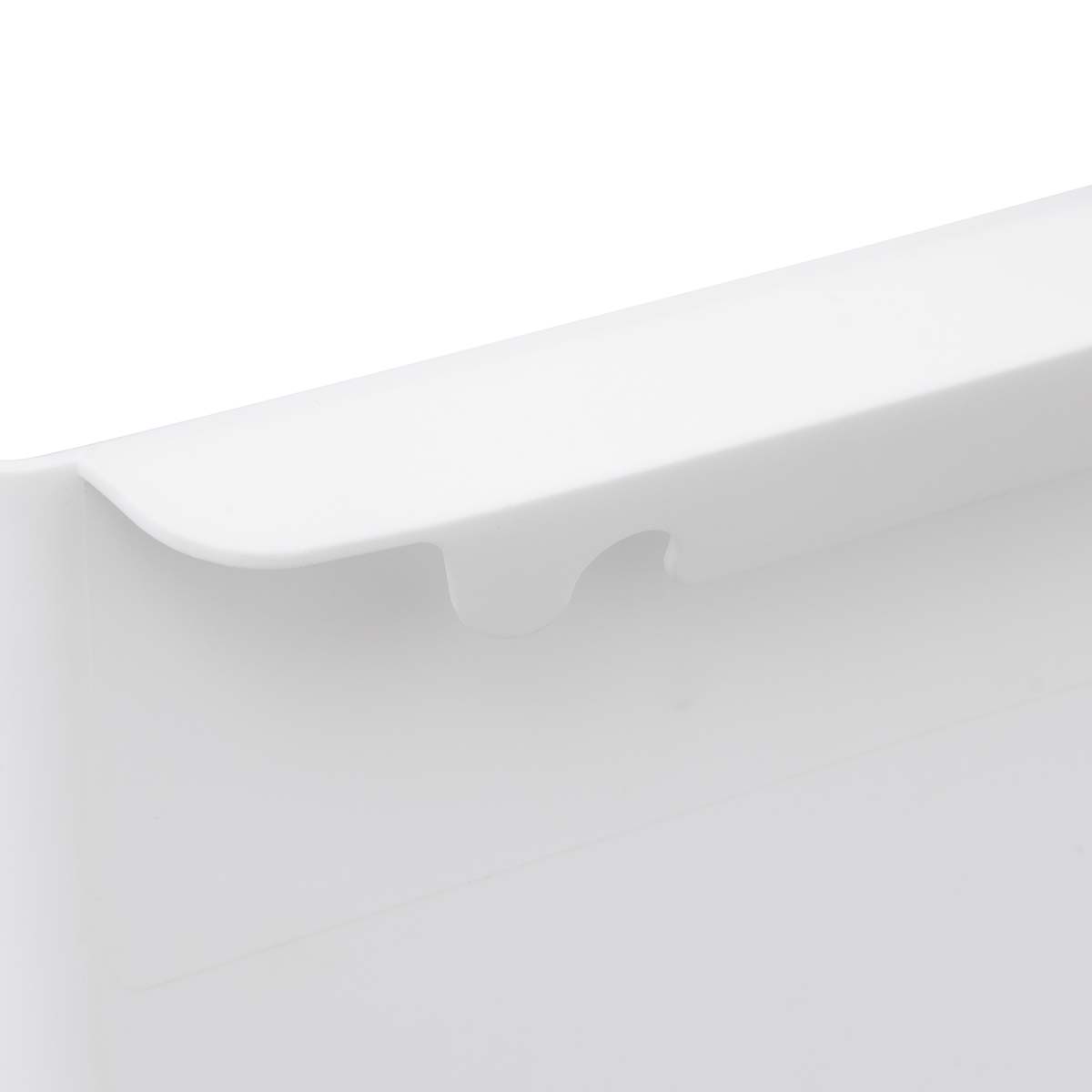 Poubelle rétractable de porte 8l, noir & blanc