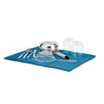 Tapis de vaisselle microfibre 38x50cm, gris 