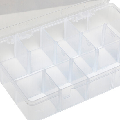 Boîte en plastique compartimentée, grand format Tide'n small