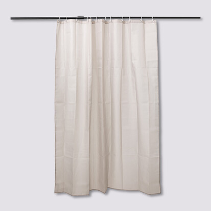 Rideau de douche 180x200cm, beige naturel Colorama