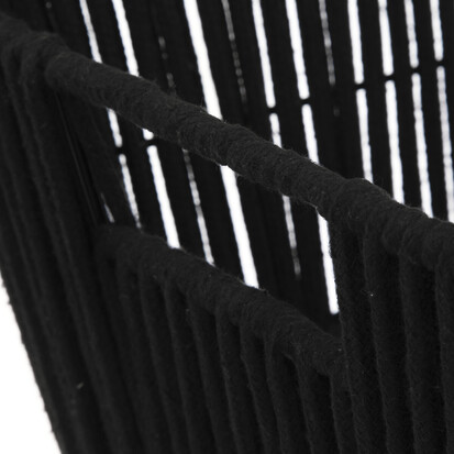 Panier tissu 31x15cm, noir Manille