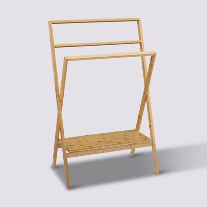 Porte-serviettes 1 étagère, bambou Lab'n modul