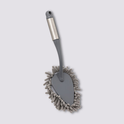 Petit plumeau microfibre, gris Silver & clean