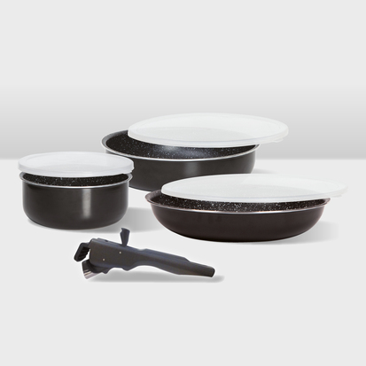 Batterie de cuisine, aluminium pressé Amovible