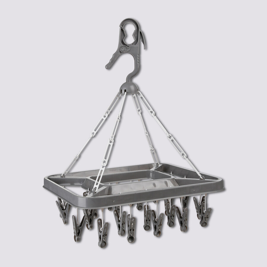 Séchoir à accrocher rectangle, 26 pinces 