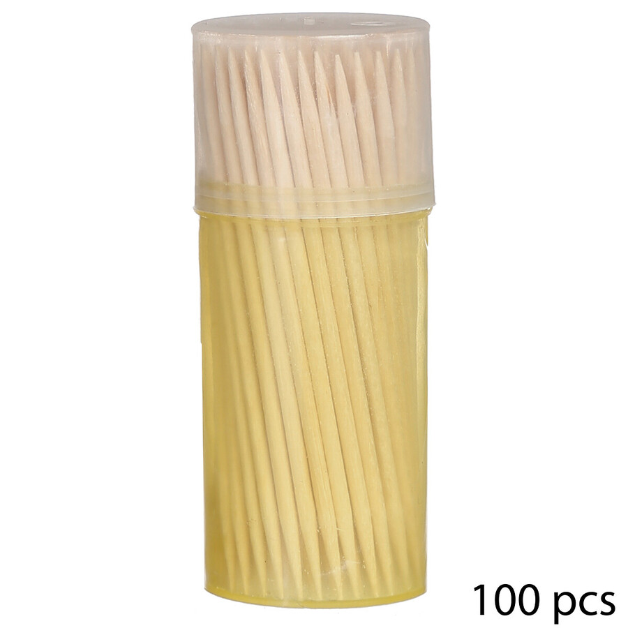 4 boîtes 100 cure-dents bambou