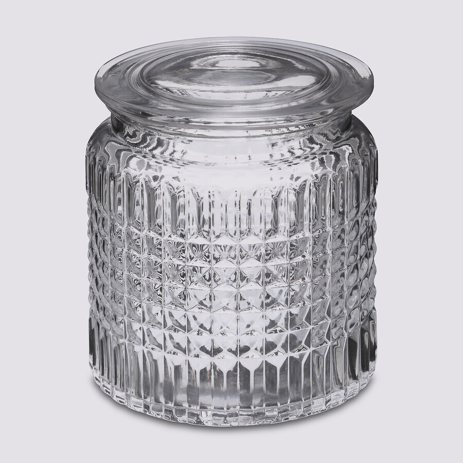 Pot à cotons, verre Precious