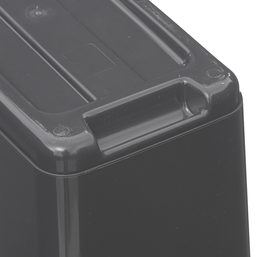 Poubelle rectangulaire à 2 ouvertures plastique 45l, gris 