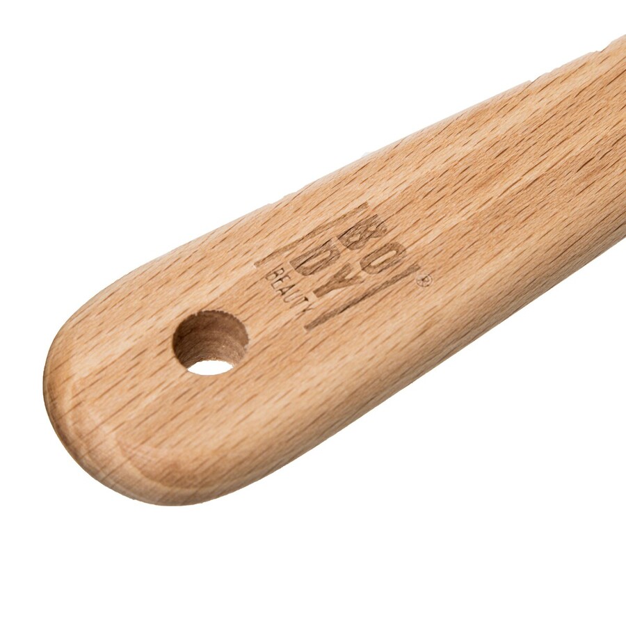 Brosse à cheveux ovale bois, poils de sanglier 