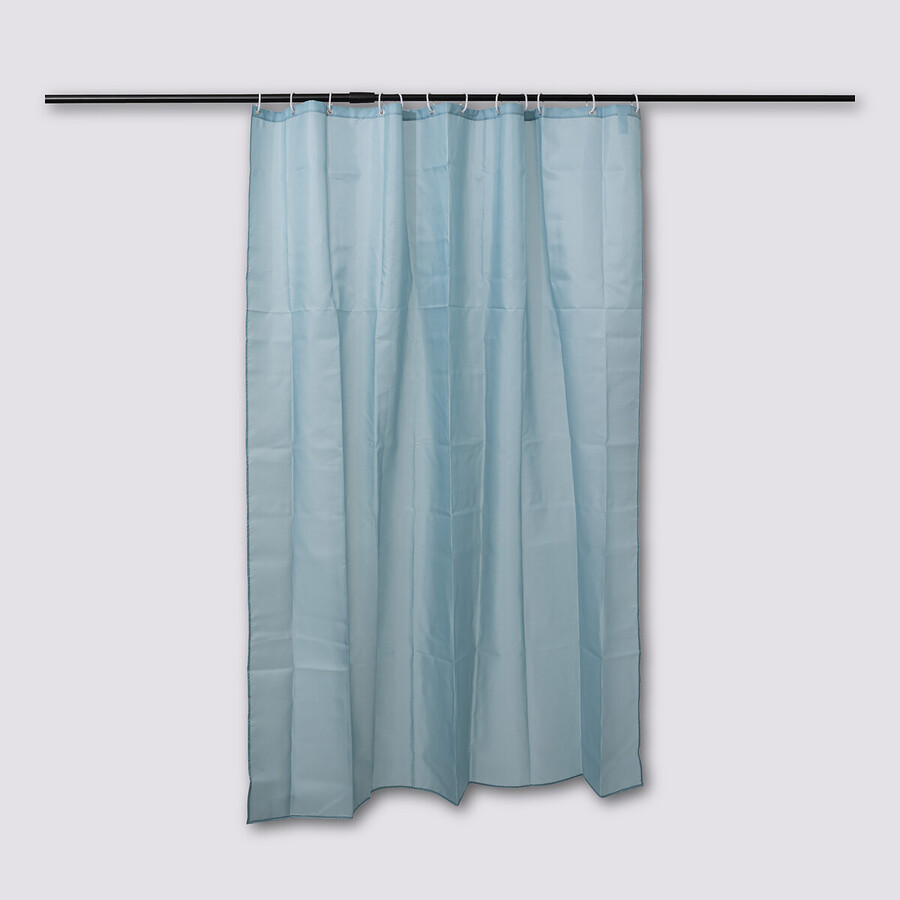 Rideau de douche 180x200cm, bleu artic Colorama