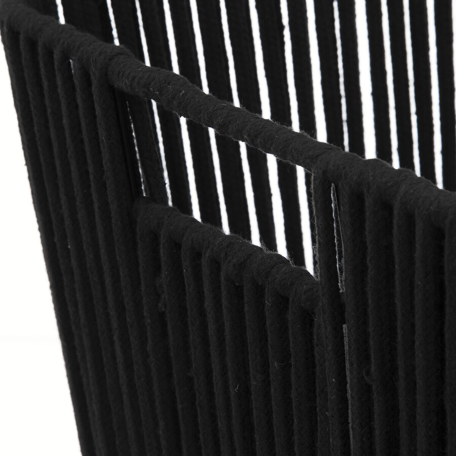 Panier tissu 31x31cm, noir Manille