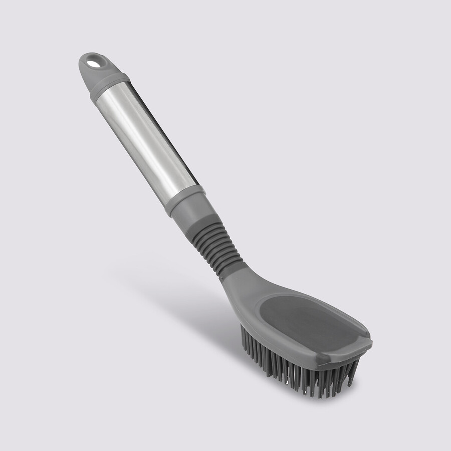 Brosse vaisselle en caoutchou, gris Silver & clean
