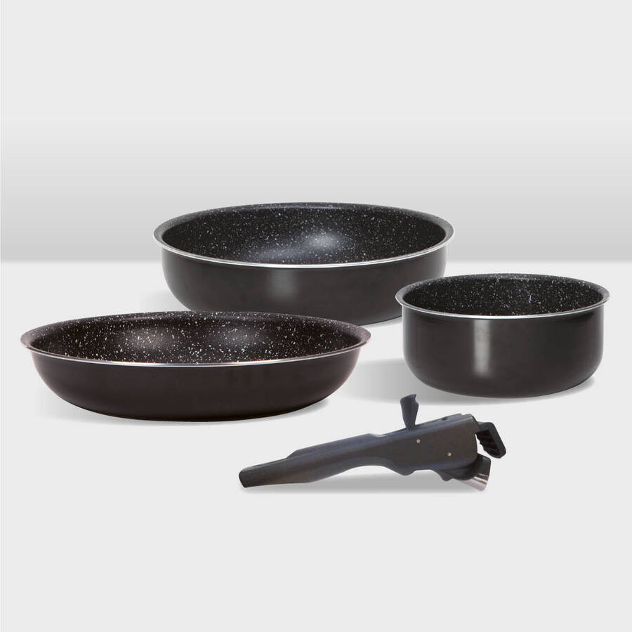 Poêle aluminium pressé, 24 cm Amovible