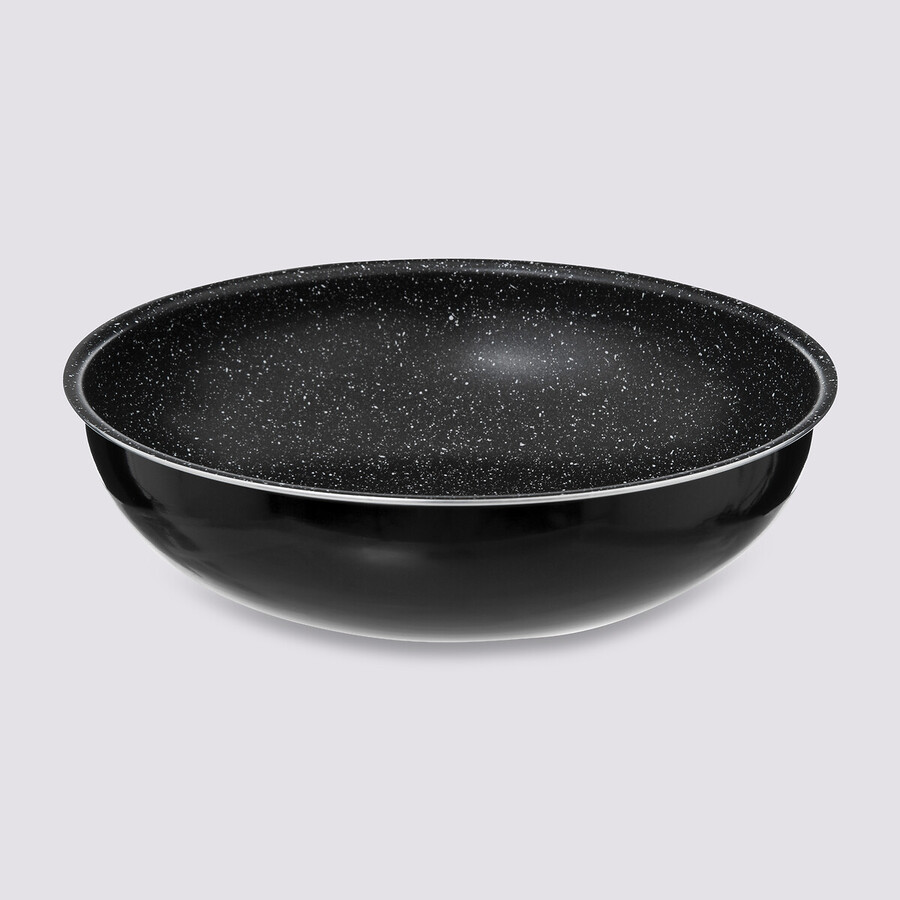 Wok aluminium pressé, 28 cm Amovible