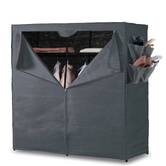 Armoire 2 penderies, gris