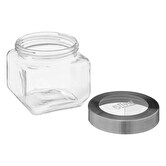 Bocal verre couvercle contour acier 0,8l Miro