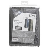 Lot de 2 housses vêtements grand modèle, noir Dressy