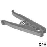 Lot de 48 pinces à linge, noir 