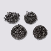 4 tampons à récurer, acier 