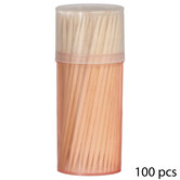 4 boîtes 100 cure-dents bambou