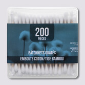 2 boîtes 200 cotons-tiges bambou