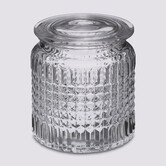 Pot à cotons, verre Precious