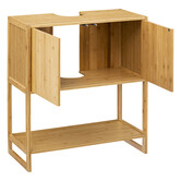 Meuble vasque 2 portes, bambou Lab'n modul