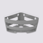 Étagère d'angle à ventouses, gris Bath'n store