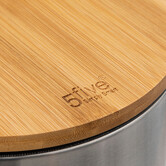 Poubelle métal soft close 3l, métal Bambou